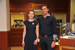 Елена Глызина и Ральф Алжорд, коммерческий директор MANUFACTURE HYSEK SA