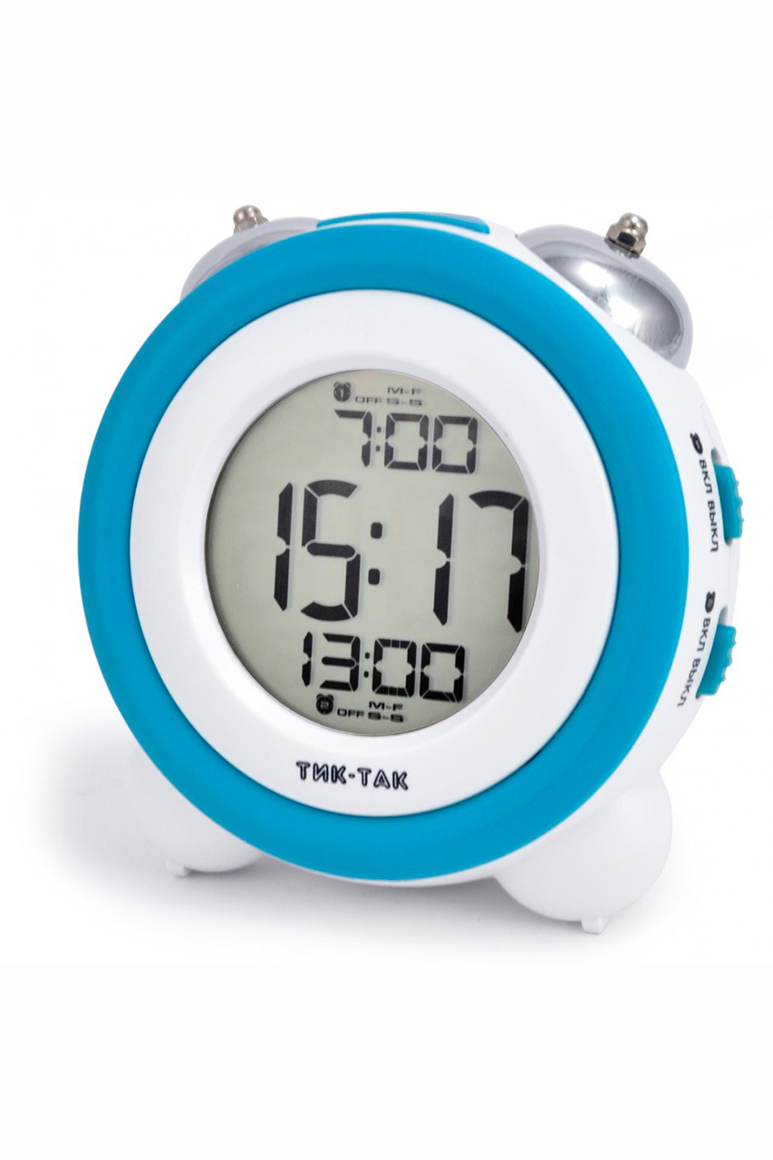 Будильники Тик-Так Б-007E голубой