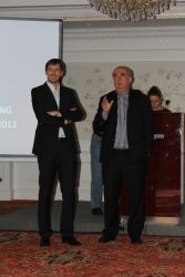 Бренд менеджер Longines в России Дмитрий Дмитриев и президент Longines Вальтер фон Кэнел