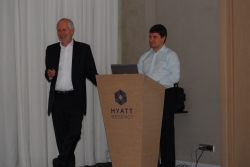 Ханс-Руди Марти - директор по развитию бренда в России, Роман Беро - бренд-менеджер марки Rado